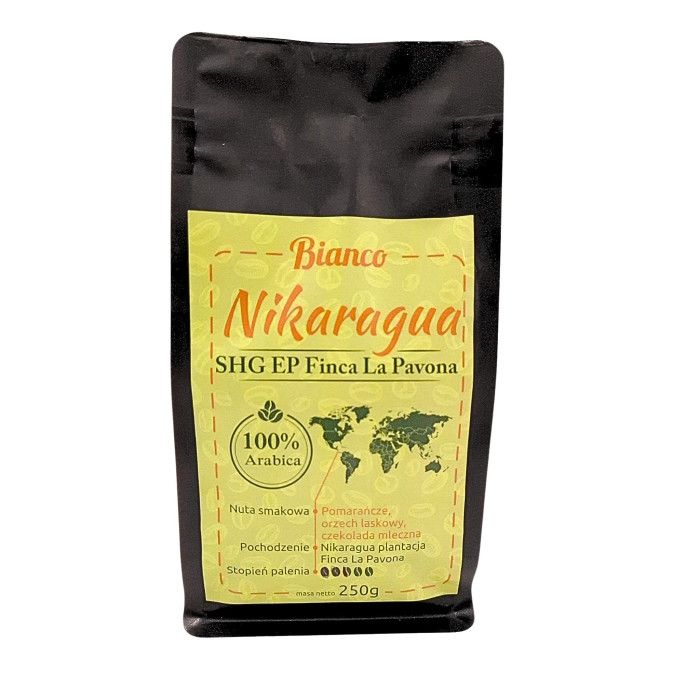 Nikaragua SHG EP Finca La Pavona – świeżo palona kawa ziarnista palarnia - Bianco Lody Tradycyjne