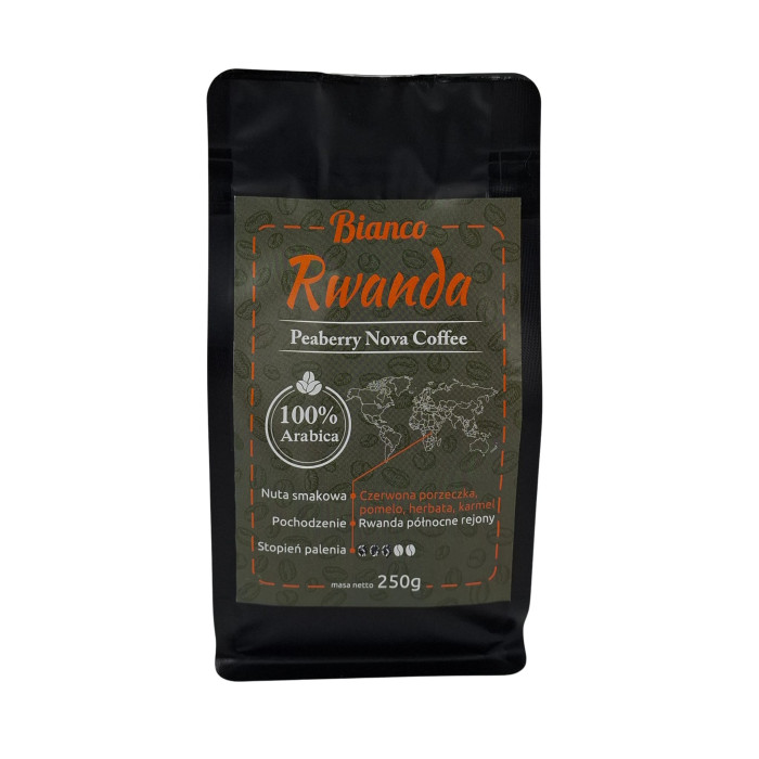 Rwanda Gicumbi Peaberry Nova Coffee – kawa specialty 86 SCA palarnia Bianco