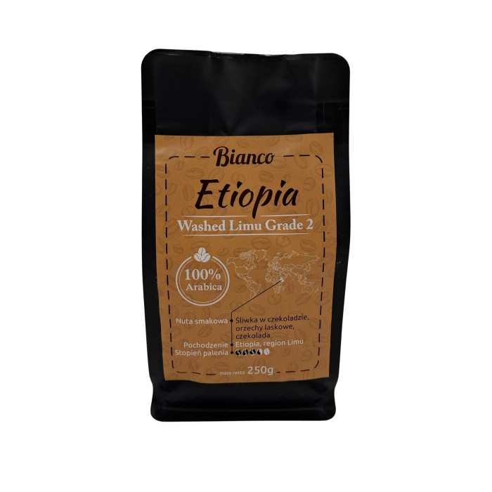 Etiopia Washed Limu Grade 2 – świeżo palona kawa ziarnista