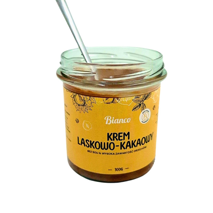 Krem laskowo-kakaowy -Aksamitny krem z orzechów laskowych i kakao