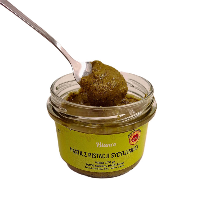 Pasta z pistacji sycylijskiej D.O.P. – 100% naturalna, rzemieślnicza