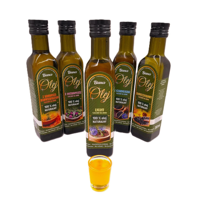 Rzemieślniczy olej lniany Bianco – świeży, tłoczony na zimno