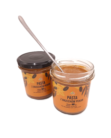 Pasta z orzechów pekan 100% – rzemieślnicza, naturalna