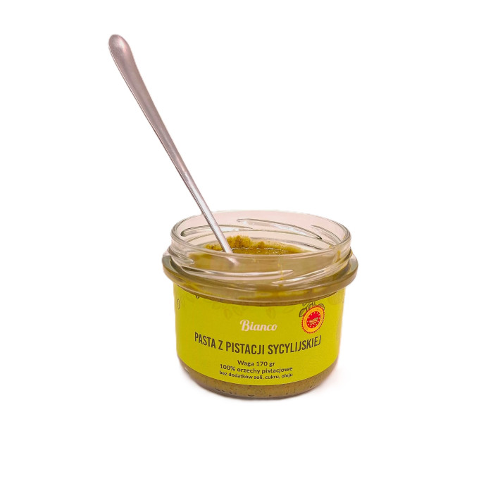 Pasta z pistacji sycylijskiej D.O.P. – 100% naturalna, rzemieślnicza