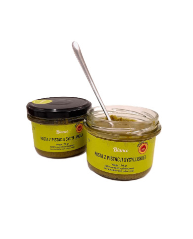 Pasta z pistacji sycylijskiej D.O.P. – 100% naturalna, rzemieślnicza