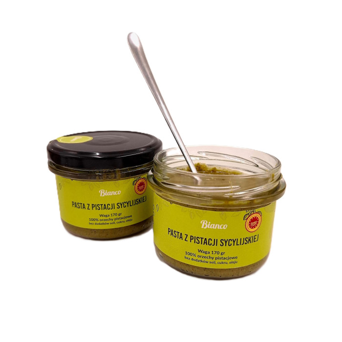 Pasta z pistacji sycylijskiej D.O.P. – 100% naturalna, rzemieślnicza