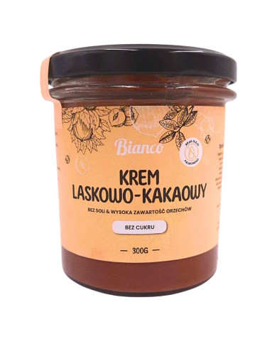 Rzemieślniczy krem z orzechów laskowych z kakao — wysoka zawartość orzechów
