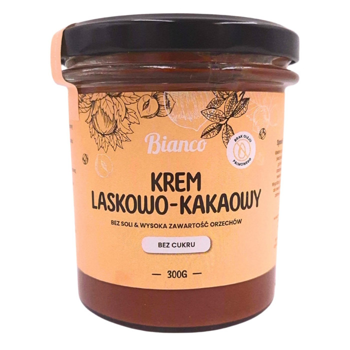 Rzemieślniczy krem z orzechów laskowych z kakao — wysoka zawartość orzechów