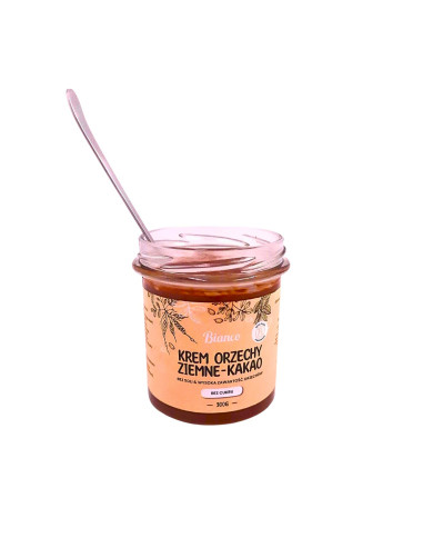 Krem z orzechów ziemnych i kakao bez cukru – rzemieślniczy, naturalny, premium