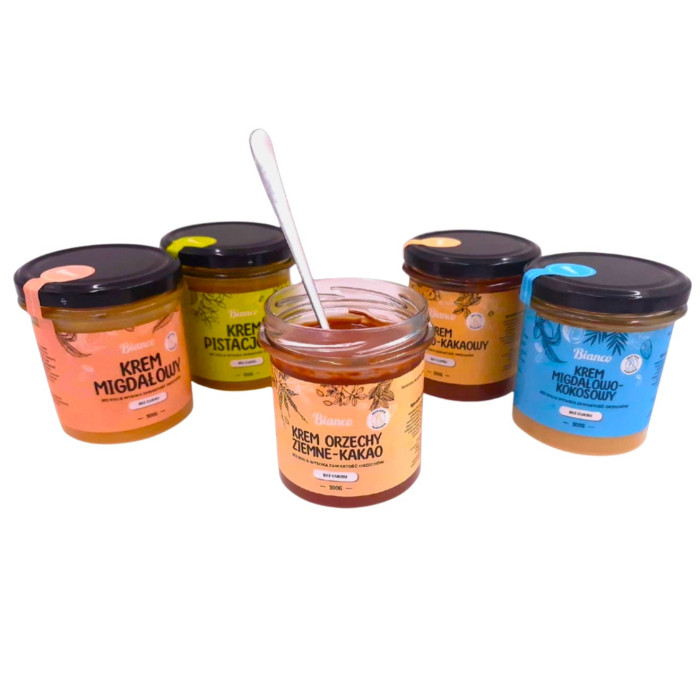 Krem z orzechów ziemnych i kakao bez cukru – rzemieślniczy, naturalny, premium