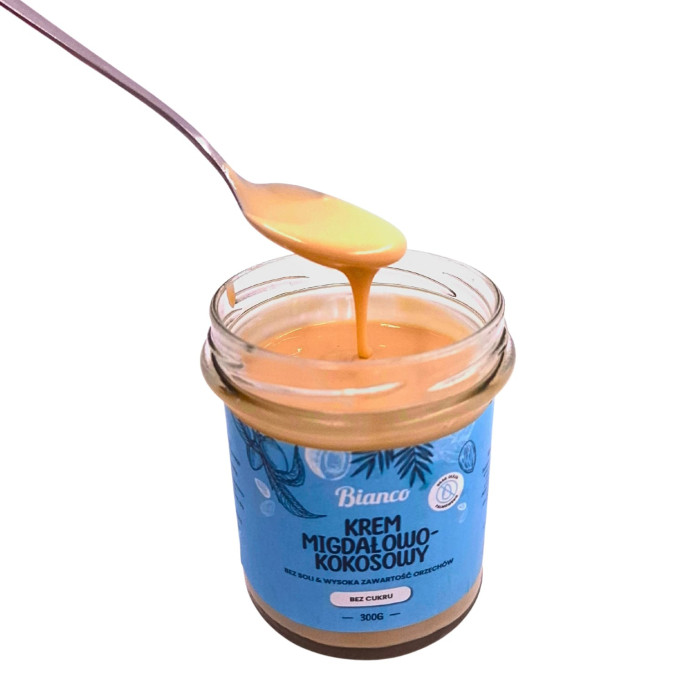 Krem migdałowo-kokosowy bez cukru – rzemieślniczy, naturalny, premium