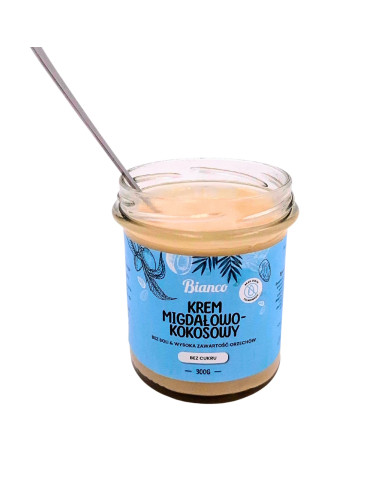 Krem migdałowo-kokosowy bez cukru – rzemieślniczy, naturalny, premium