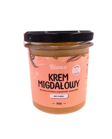 Krem migdałowy bez cukru – rzemieślniczy, premium, wysoka zawartość migdałów