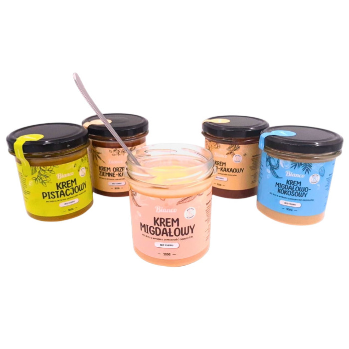 Krem migdałowy bez cukru – rzemieślniczy, premium, wysoka zawartość migdałów