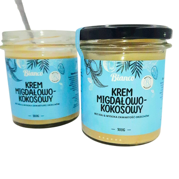 Krem migdałowo kokosowy