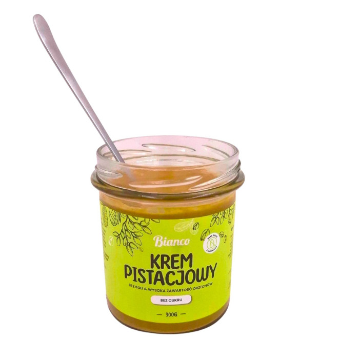 Krem pistacjowy bez cukru – rzemieślniczy, premium, wysoka zawartość pistacji
