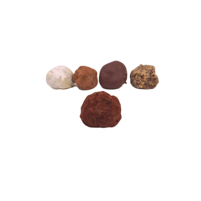 Trufla pomarańczowa – kremowa trufla z mlecznej czekolady i skórki pomarańczowej