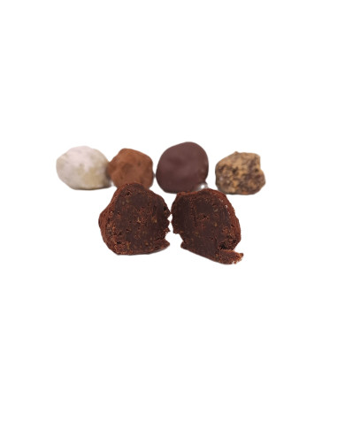 Trufla pomarańczowa – kremowa trufla z mlecznej czekolady i skórki pomarańczowej