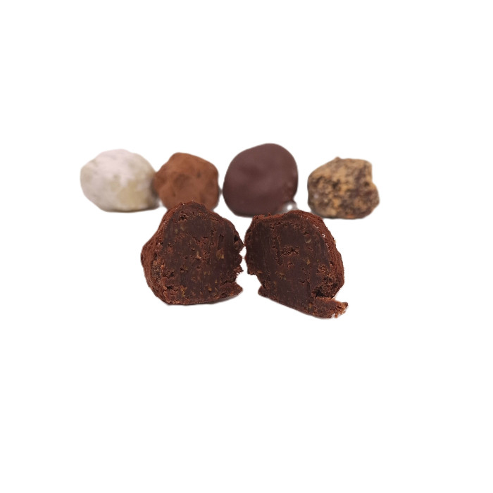 Trufla pomarańczowa – kremowa trufla z mlecznej czekolady i skórki pomarańczowej