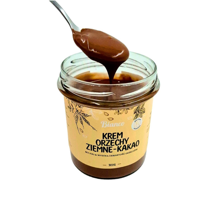 Krem z orzechów ziemnych i kakao