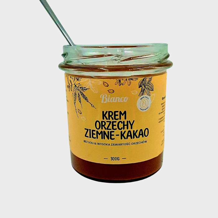 Krem z orzechów ziemnych i kakao