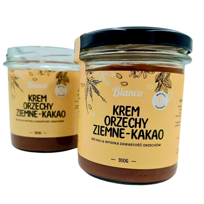 Krem z orzechów ziemnych i kakao
