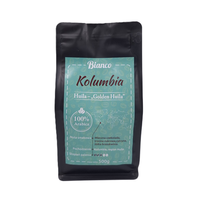 Kolumbia Golden Huila – kawa specialty 84 SCA palarnia Bianco
