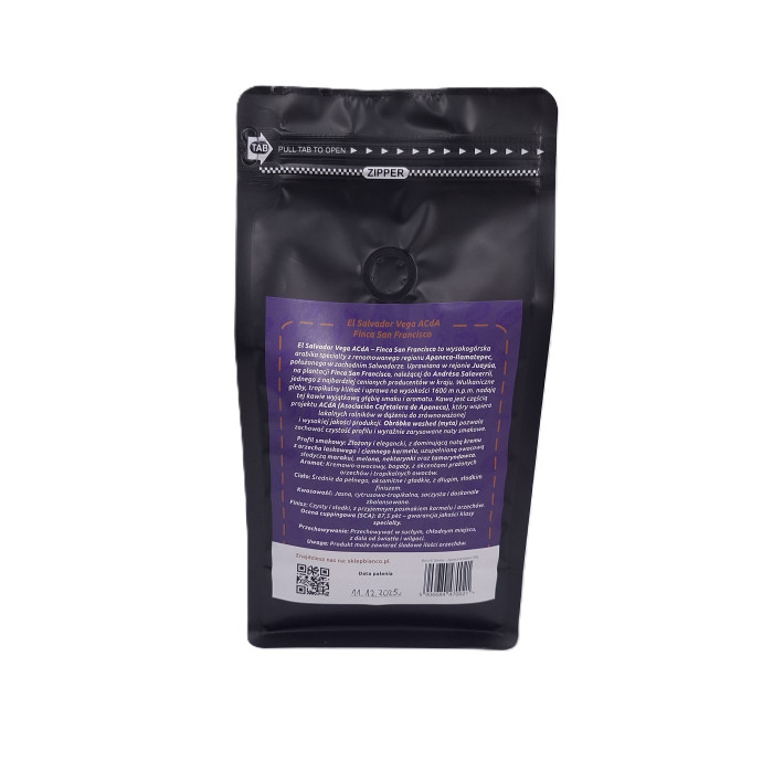 El Salvador Apaneca – Finca San Francisco – kawa specialty 87,5 SCA palarnia Bianco