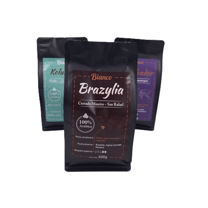 Brazylia Cerrado Mineiro San Rafael 80,75 SCA  palarnia Bianco