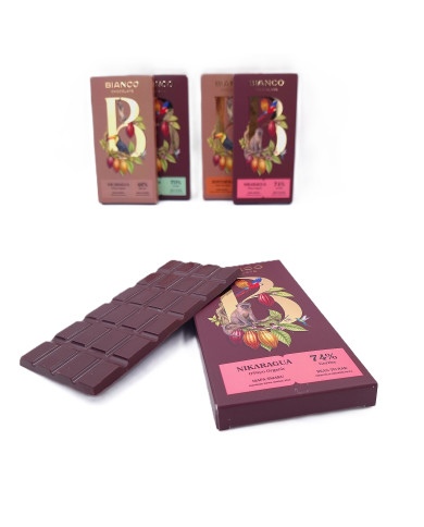 Nikaragua O'Payo Organic 74% – czekolada bean to bar | marakuja, ananas i kiwi