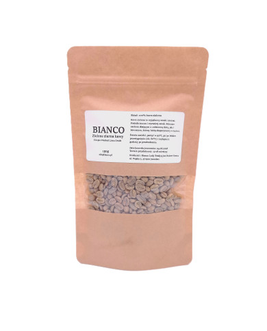 Zielone ziarna kawy 150 g – niepalona kawa do parzenia i palenia