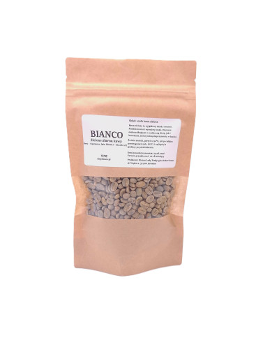 Zielone ziarna kawy 150 g – niepalona kawa do parzenia i palenia