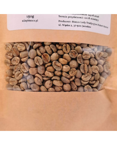 Zielone ziarna kawy 150 g – niepalona kawa do parzenia i palenia