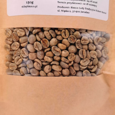 Zielone ziarna kawy 150 g – niepalona kawa do parzenia i palenia