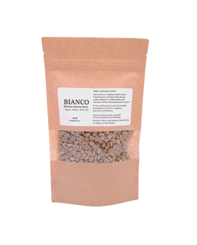 Zielone ziarna kawy 150 g – niepalona kawa do parzenia i palenia