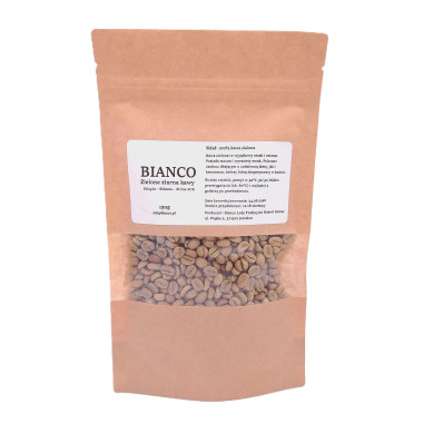 Zielone ziarna kawy 150 g – niepalona kawa do parzenia i palenia