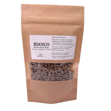 Zielone ziarna kawy 150 g – niepalona kawa do parzenia i palenia